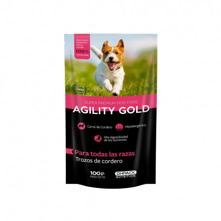Agility Gold Trozos Cordero 100 gr