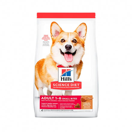 Hills - Science Diet Adult Small Bites 1-6 Lamb Meal & Brown Rice Recipe Dog 4.5 Lb