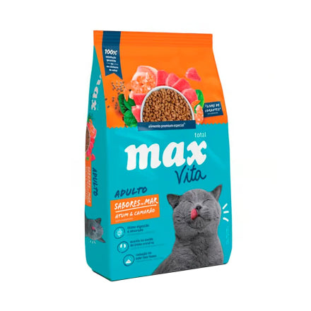 Max Vita Para Gatos Adultos Sabor del Mar Atún y Camarón