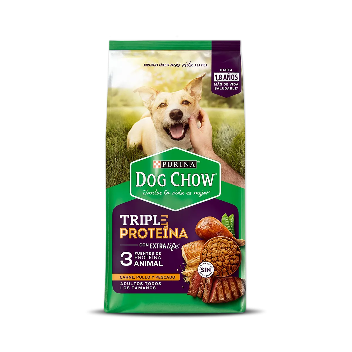 Dog Chow Perros Triple Proteína Todos los Tamaños
