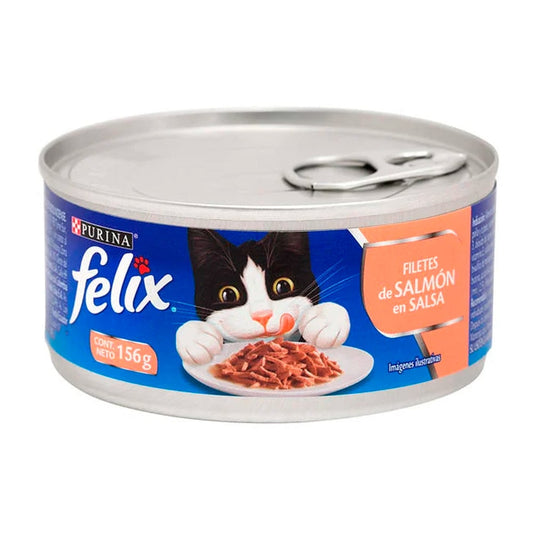 Felix Comida Húmeda Gatos Filetes Salmón en Salsa 156 g
