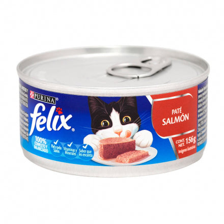 Felix Comida Húmeda Gatos Paté Salmón 156 g