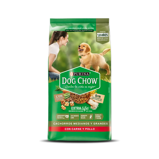 Dog Chow Perros Cachorros Medianos y Grandes