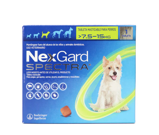 Nexgard Spectra Antipulgas Perros 7.5kg a 15kg
