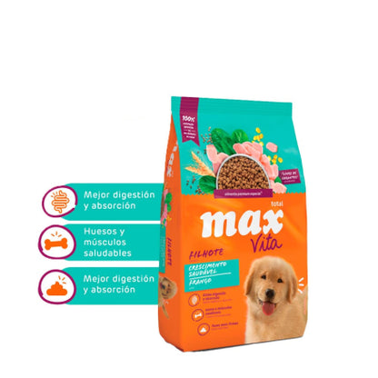 Max Vita Filothe Perros Cachorros Crecimiento Saludable Frango