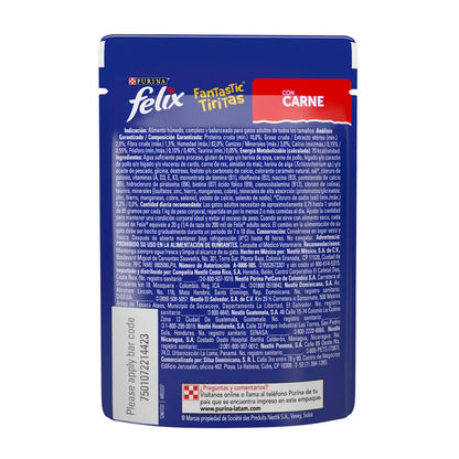 Comida Húmeda Fantastic™ Tiritas con Carne 85g